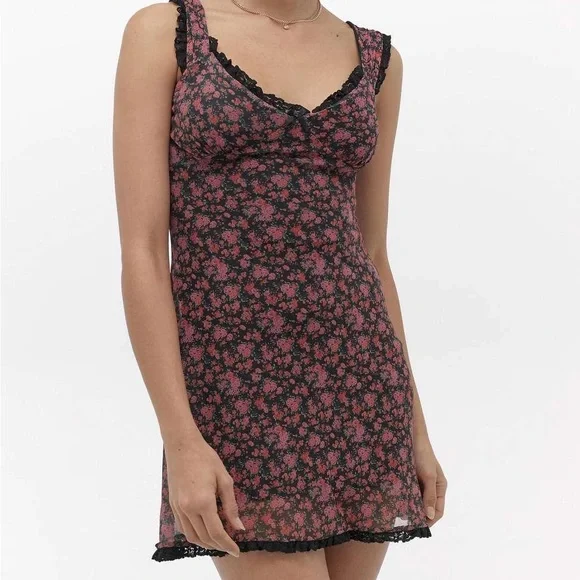 slim fit dress slacks Southern Beauty Floral Babydoll Mini Dress – Impressions Online Boutique main image 0